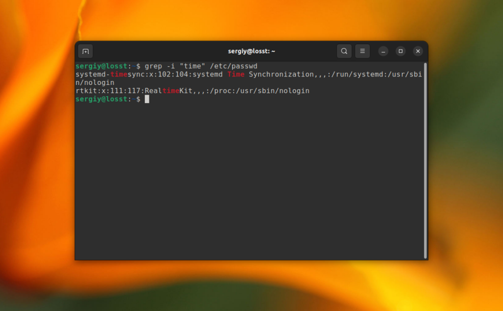 Command grep in Linux Losst