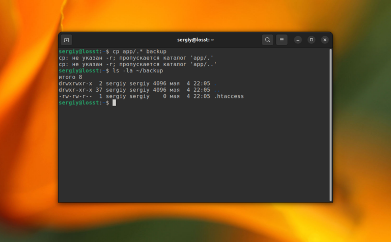 How to Copy Hidden Files in Linux | Losst