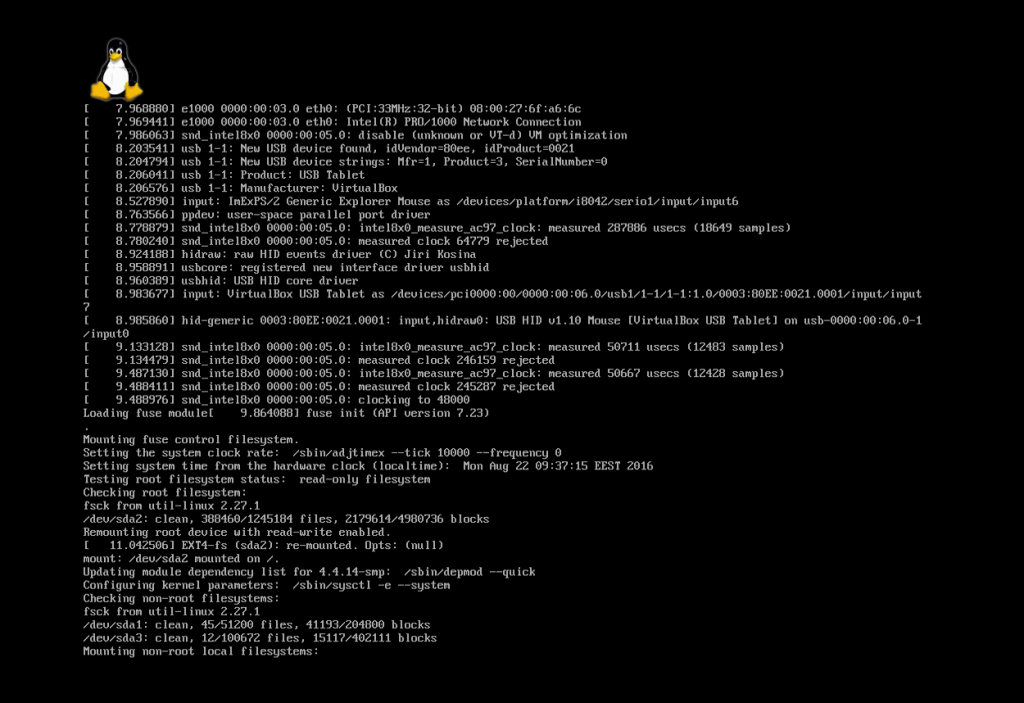 Ext4 dev. Dev sda clean. /dev/sda3 clean files blocks. shower system load util linux.