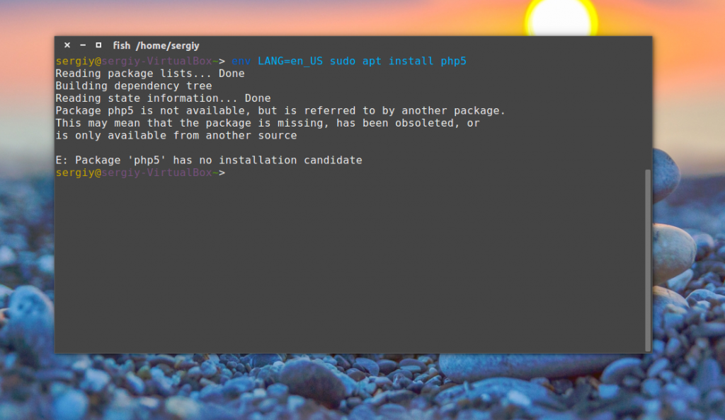 Ошибка package has no installation candidate - Losst