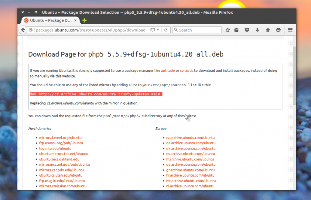Ошибка package has no installation candidate - Losst