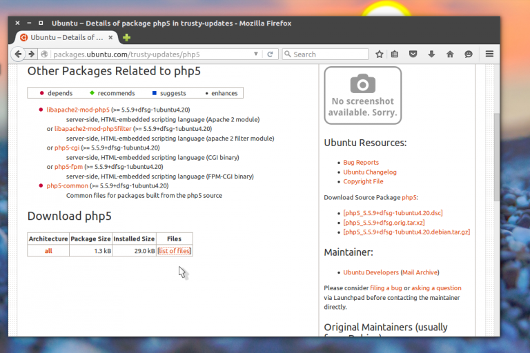 raspberry pi php5 has no installation candidate