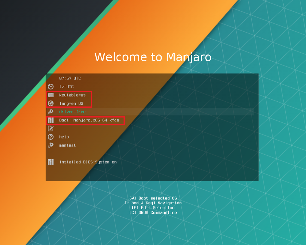 Файлы Manjaro Linux