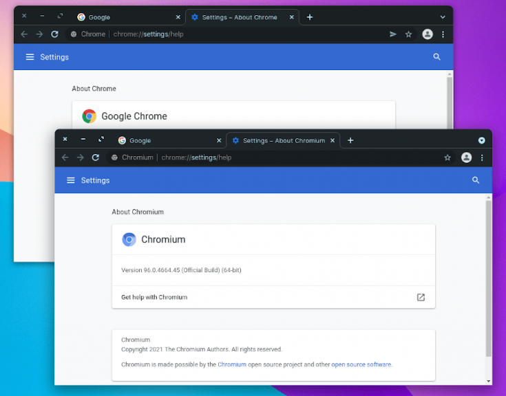 Чем отличается chrome от chromium