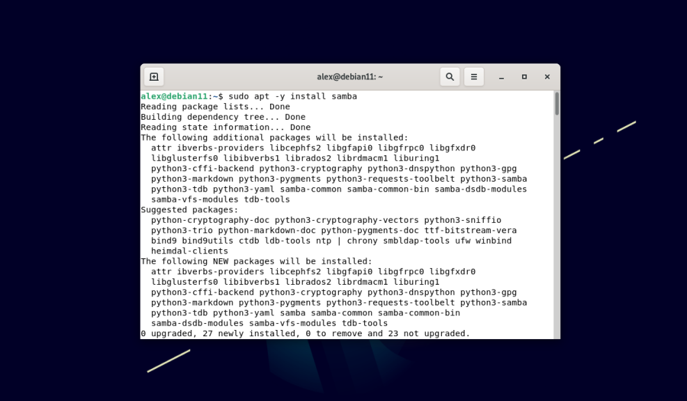 samba-debian-11-losst