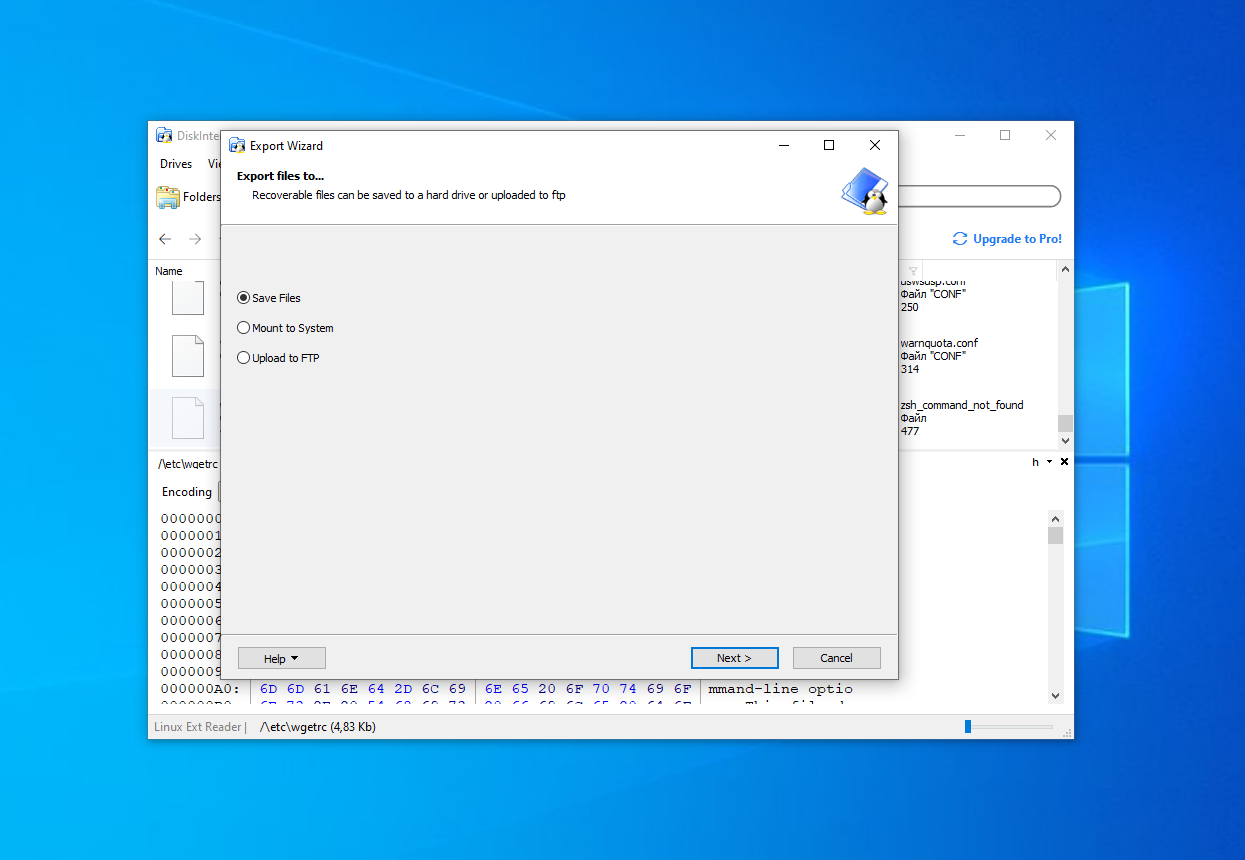 Diskinternals linux reader