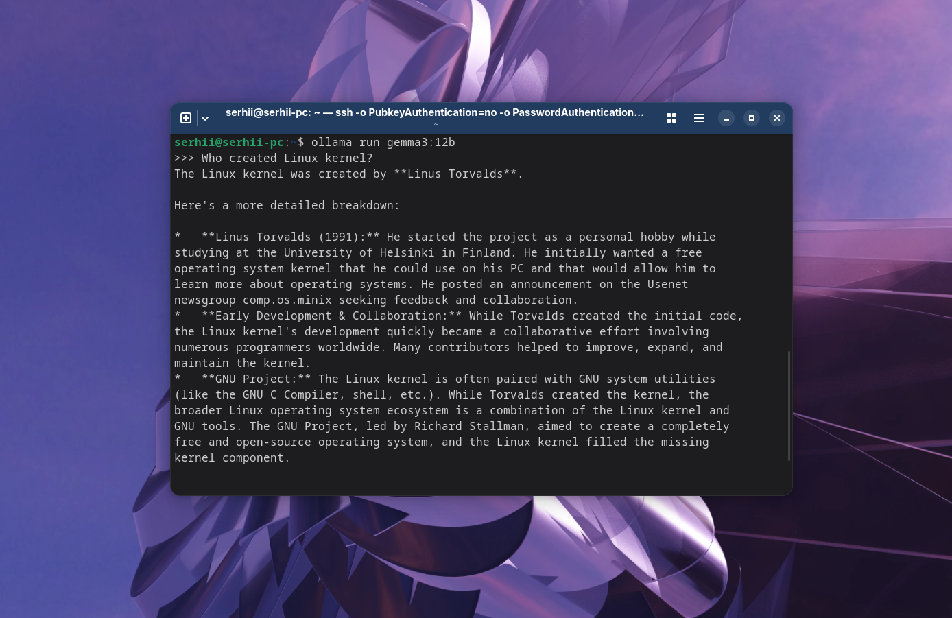 Как пользоваться Ollama в Linux для начинающих - Losst